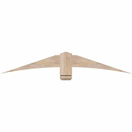 Ekena Millwork Bellingham Smooth Timber Gable Bracket, Douglas Fir, 60"W x 10"H x 1 1/2"D x 5 1/2"F, 4/12 Pitch GBW060X10X0206BEL00SDF